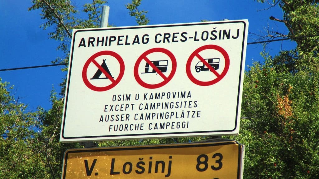 Chorwacja kamperem na dziko 